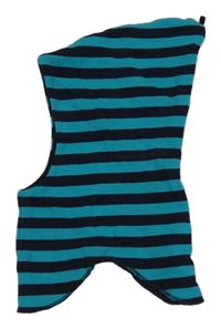 Modro-tmavomodrá pruhovaná kukla 