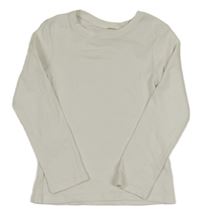 Bílé žebrované triko Next