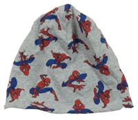 Šedá čepice se Spidermany Marvel