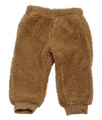 Hnědé huňaté tepláky Ergee