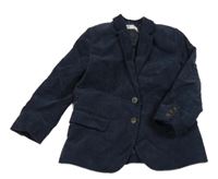 Tmavomodré manšestrové sako H&M