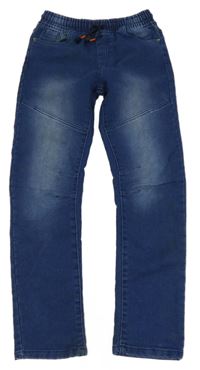 Tmavomodré teplákové rifle Y.F.K.