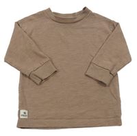 Hnědá mikina s nášivkou Next