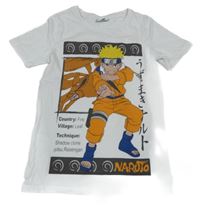 Bílé tričko s chlapcem - Naruto 