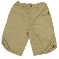 Béžové plátěné kraťasy Primark