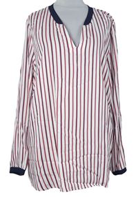 Dámská červeno-bílo-modrá pruhovaná halenka CollectionL