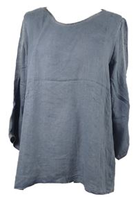 Dámské modrošedé triko s pruhy Monari 