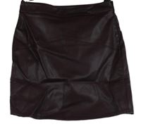 Dámská vínová koženková sukně Papaya 