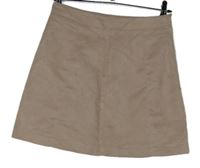 Dámská světlerůžová semišová sukně H&M