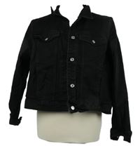 Dámská černá riflová crop bunda MNG 