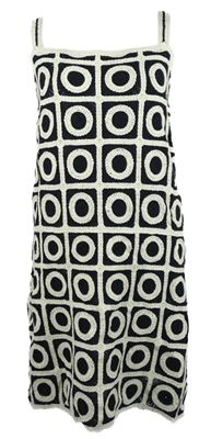 Nové - Dámské černo-smetanové vzorované pletené šaty River Island 