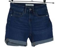 Dámské tmavomodré riflové kraťasy Denim