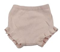 Světlerůžové pletené kraťasy Little Nutmeg