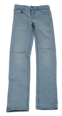 Světlemodré teplákové skinny rifle Hema