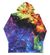 Barevná sportovní mikina s kapucí 