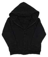 Černá propínací mikina s kapucí