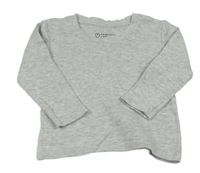 Světlešedé žebrované triko Primark