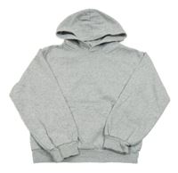 Šedá melírovaná mikina s kapucí H&M