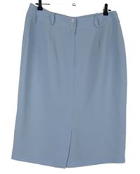 Dámská světlemodrá pouzdrová sukně s rozparkem Roman