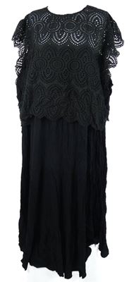 Nové - Dámské černé šaty s madeirou JD Williams vel. 60