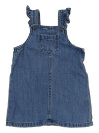 Modré riflové laclové šaty M&S