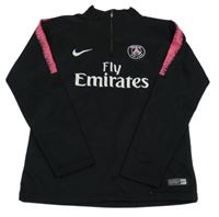 Černá fotbalová funkční mikina - Paris Saint Germain Nike