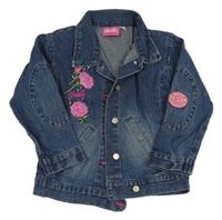 Modrá riflová bunda s růžemi - Barbie