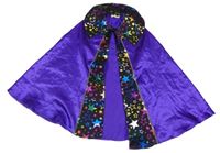Kostým - Fialovo-černý plášť s hvězdami 