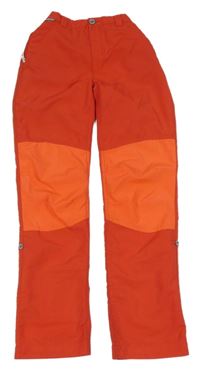 Červeno-neonové šusťákové outdoorové kalhoty Regatta