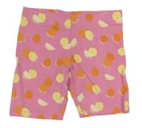 Růžové elastické kraťasy s ovocem Primark