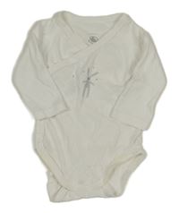 Bílé zavinovací body s králíčkem Petit Bateau 