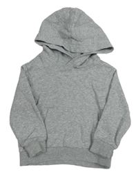 Šedá melírovaná mikina s kapucí H&M