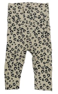 Béžovo-černé vzorované legíny H&M