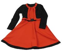 Červeno-černé šaty 