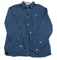 Tmavomodrá košile s puntíky H&M