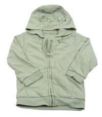Světlezelená propínací mikina s kapucí George 