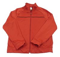 Červená propínací funkční sportovní mikina s rolákem Decathlon