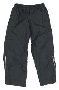 Tmavošedé šusťákové funkční kalhoty Crivit