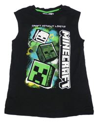 Černé tílko Minecraft 
