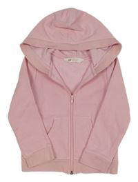 Světlerůžová propínací mikina s kapucí H&M
