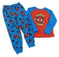 Červeno-modré fleecové pyžamo se Spider-manem PRIMARK