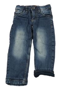 Tmavomodré podšité rifle Papagino