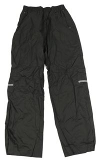 Černé šusťákové nepromokavé kalhoty alive