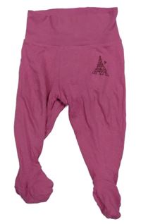 Tmavorůžové polodupky s Eiffelovou věží lupilu