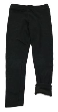 Černé teplákové zateplené legíny PRIMARK