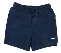 Tmavomodré plážové kraťasy se žralokem PRIMARK