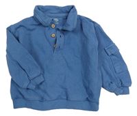 Modrá polo mikina F&F