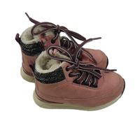 Starorůžové kotníkové zimní boty vel. 22/23