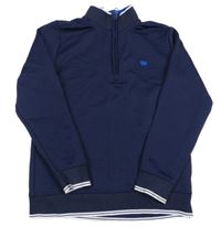 Tmavomodrá mikina s výšivkou Jasper Conran