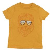 Hořčicové tričko s lvem M&S